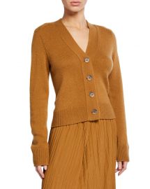 Vince Button-Front Shrunken Cashmere Cardigan at Neiman Marcus